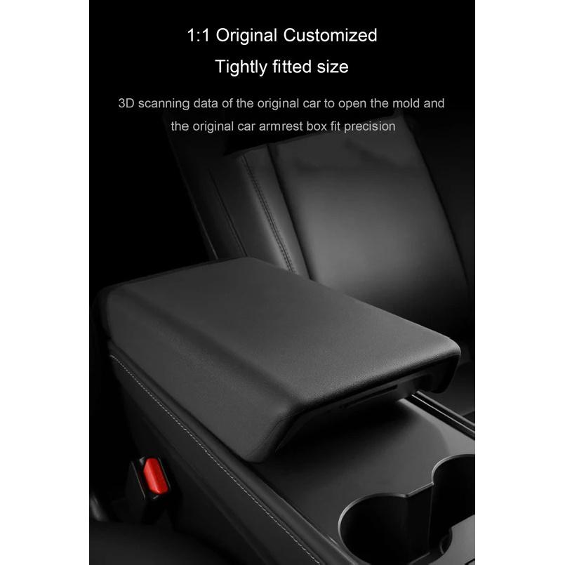 For Tesla Model Y Juniper Center Console Armrest Cover TPE Model 3/Y 2021-2025 Armrest Protection Cover Anti-slip Mat Accessory