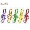 100Pcs Music Note Paper Clips Treble Clef Design Strong Clamping Force Music Page Holders Office School Supplies