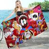 Popular Anime The Amazing Digital Circus Bath Towel Microfiber Soft Water Absorbing Breathable For Girl Kids Cartoon Beach Towel