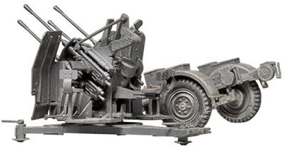 Tamiya 1/35 Military Miniature Series No. 91 German Army 20mm Quadruple Anti-Aircraft Gun Type 38 Plastic Model 35091