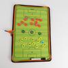 Creative Zipper Football Tactical Board Leather Magnetic Portable Soccer Coaching Board with Magnet Chess Pen Eraser