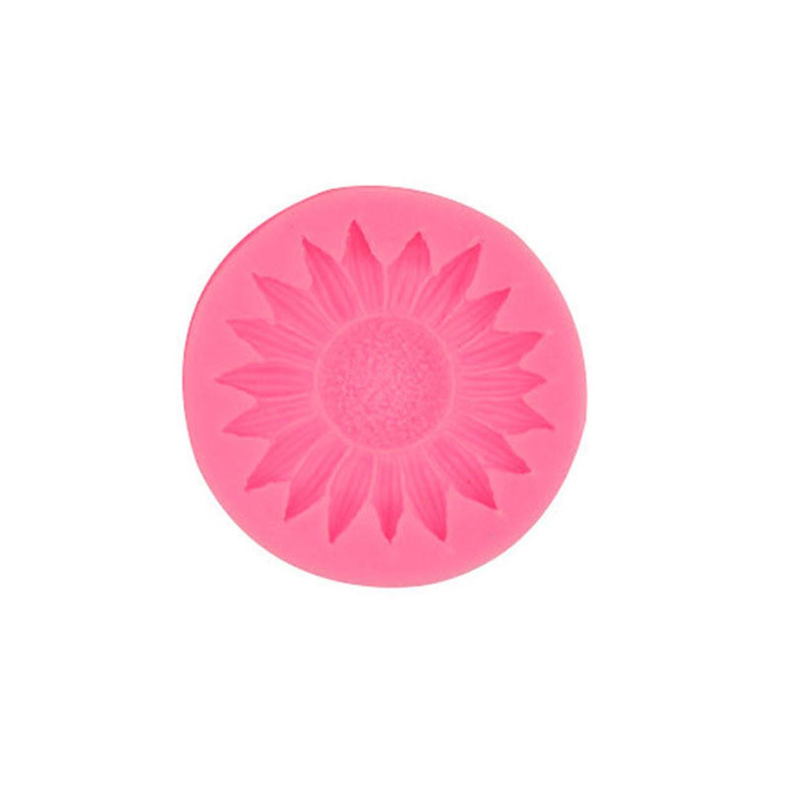 

Подсолнух силиконовая форма для сахарного ремесла шоколадные кексы формы для выпечки инструменты для помадки One Size розовый