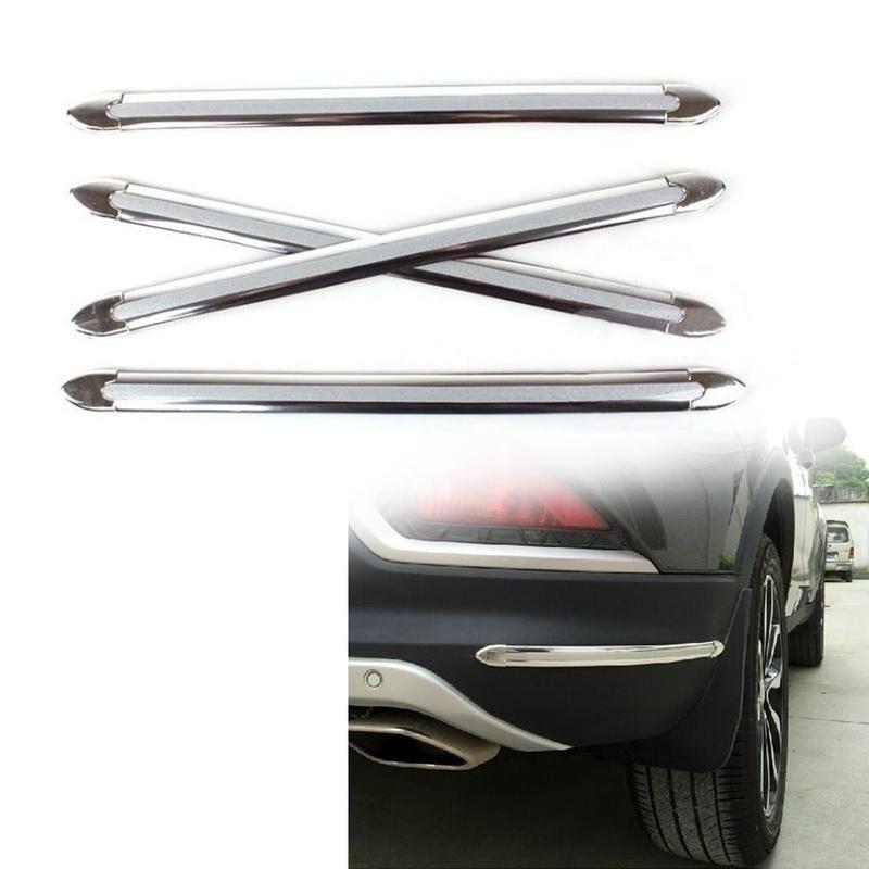 4 Stück Auto Antikollisionsstreifen Stoßstangenschutz Auto Crash Bar Anti-Rub Bar