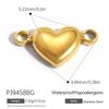 Waterproof Hypoallergenic DIY Jewelry 18K PVD Gold Plated Stainless Steel CZ Star Moon Heart Bow  Charms Pendants Bulk