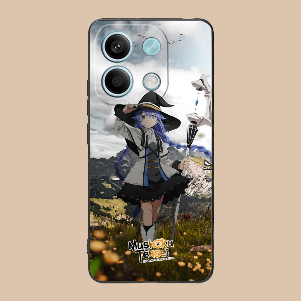 Mushoku Tensei Roxy Mobile Phone Case for POCO F7 F6 F5 F4 F3 F2 Pro GT C75 C71 C65 C61 C40 Pro Ultra Colorful Printing Cover