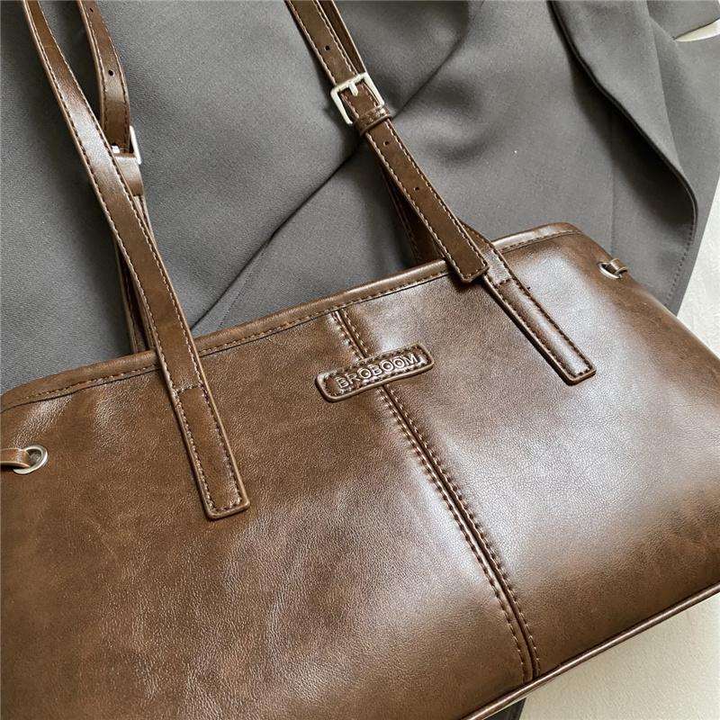 Large Capacity Leather Tote Bag Women Fashion Shoulder Bag Everyday Use Classic Design Handbag Work and Casual