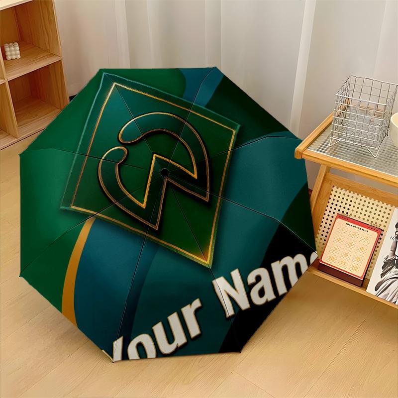 Werder Bremen FC Automatic 3‑Fold Umbrella 8‑Rib Windproof Folding Umbrella Sun Rain Protection For Outdoor Travel Daily Use