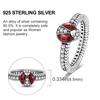 Anelli femminili carini di lusso Coccinella animale Coccinella Anello color argento Anelli per dito per donne Adolescenti Design di gioielli Gioielli per regalo
