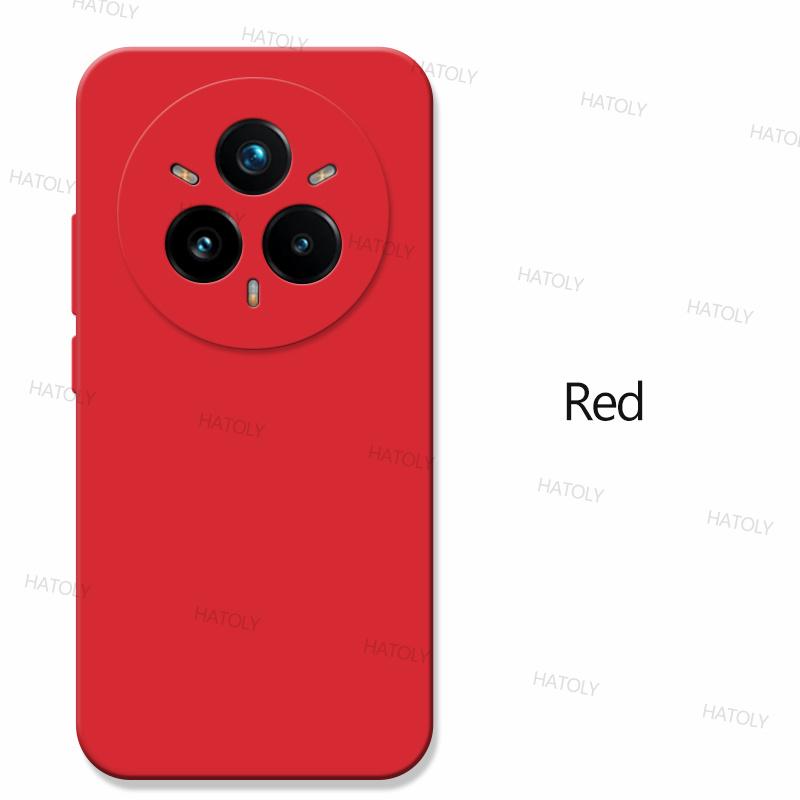 

Для Realme 14 Pro Plus Чехол Realme 14 Pro Plus 5G Чехол Funda TPU Противоударный жидкий силиконовый чехол для телефона Realme 14 Pro Plus Realme 14 Pro Plus красный