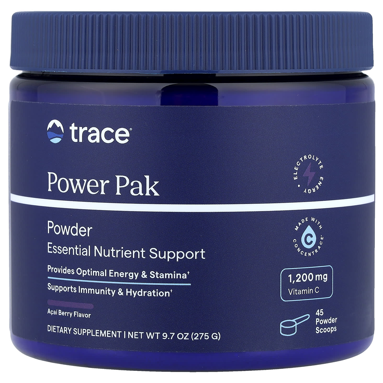 

Trace, Power Pack, Acai Berry, 275g (9.7oz)