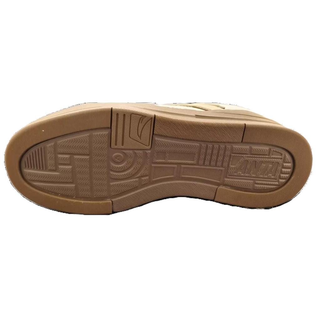 Anta Street Wan Lite Trendy Casual Wear Resistant Balance Low Top Skate Shoes Men Sneakers Beige Brown 112438052-7