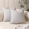 Decorative Pillowcase Cushion Cover Textured with Color Stitching for Couch or Living Room Sofa Bed Decoration