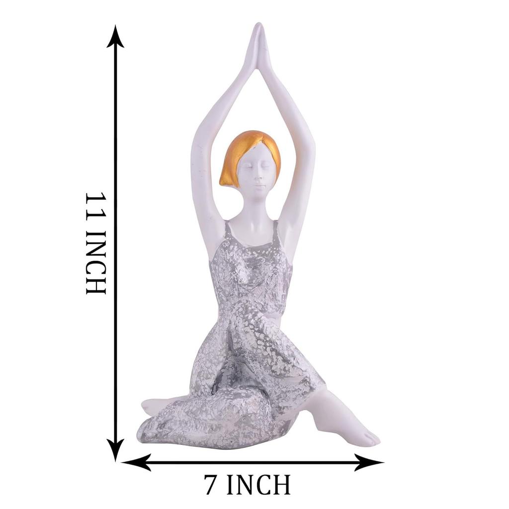 Yoga Lady Home & Office Decor Fantasy Showpiece