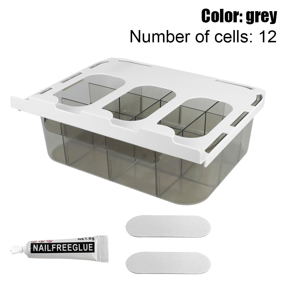 

12 секций Органайзеры для носков Съемная перегородка Гардеробный ящик Ящик Тип Пылезащитные Коробки для хранения бюстгальтеров и нижнего белья серый