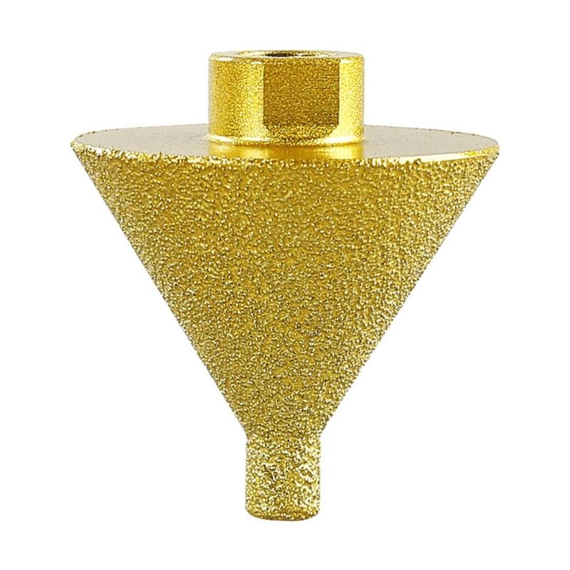 Diamond Chamfer Finger Bit Diamond Cone Milling Bit Stone Hole Opener Diamond Chamfer Drill for Porcelain Tiles