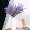 Purple Artificial Lavender Flowers Bouquet Fake Plant For Home Decor Garden Christmas Wedding Decoration Vase Accessories Indoor