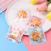 Cartoon Gift Packages Wedding Favors Cute Bow Design Candy Bag Plastic Cookie Pocket Self-Adhesive