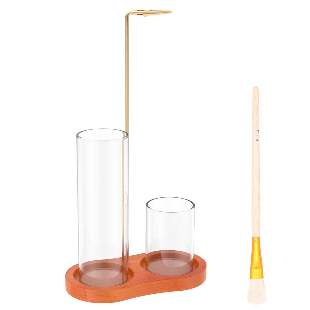 2 In 1 Incense Holder Anti Ash Incense Burner Holder with Brush Removable Incense Stick Holders for Yoga Spa Tea Room and Office