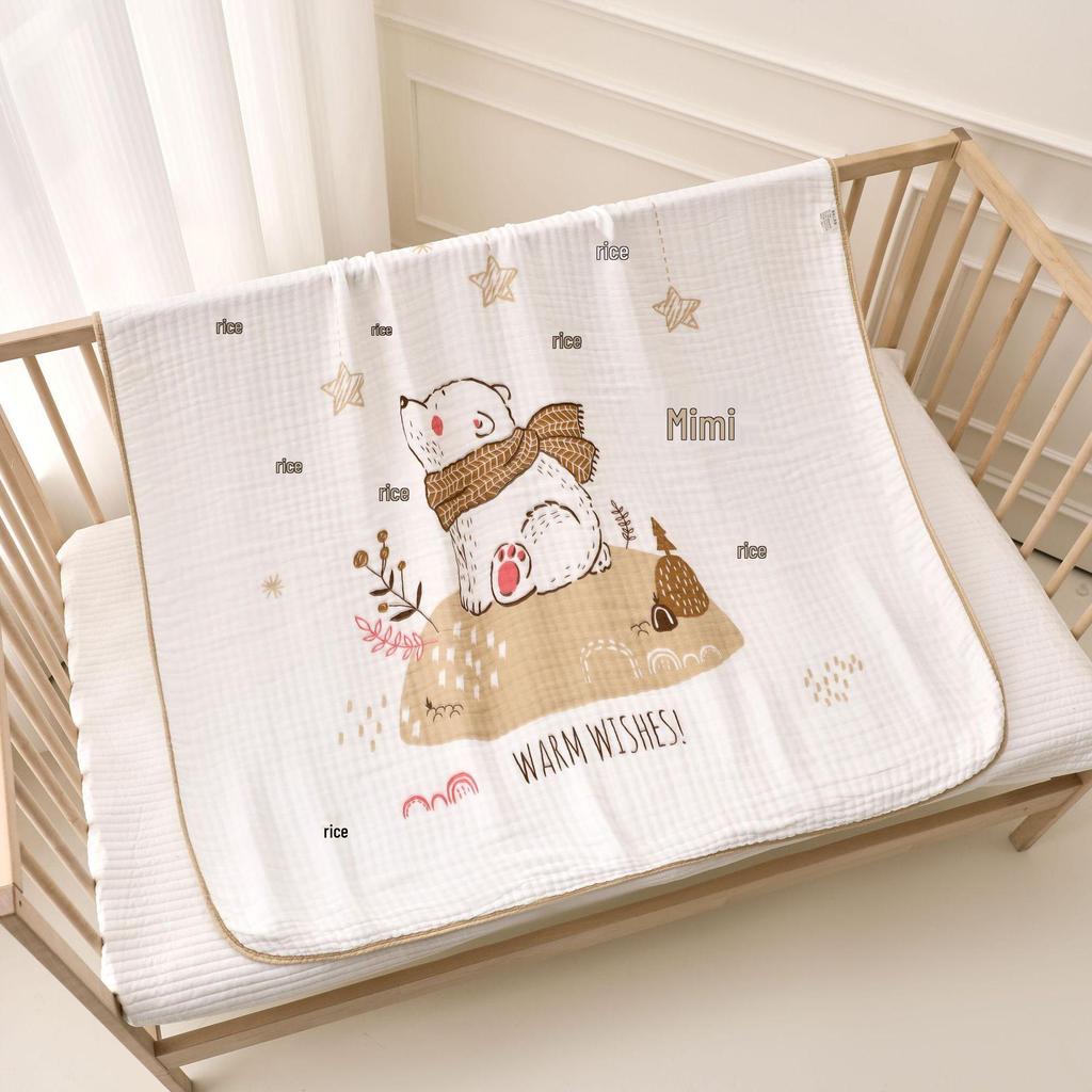 Six-layer Pure Cotton Gauze Baby Blanket and Swaddle