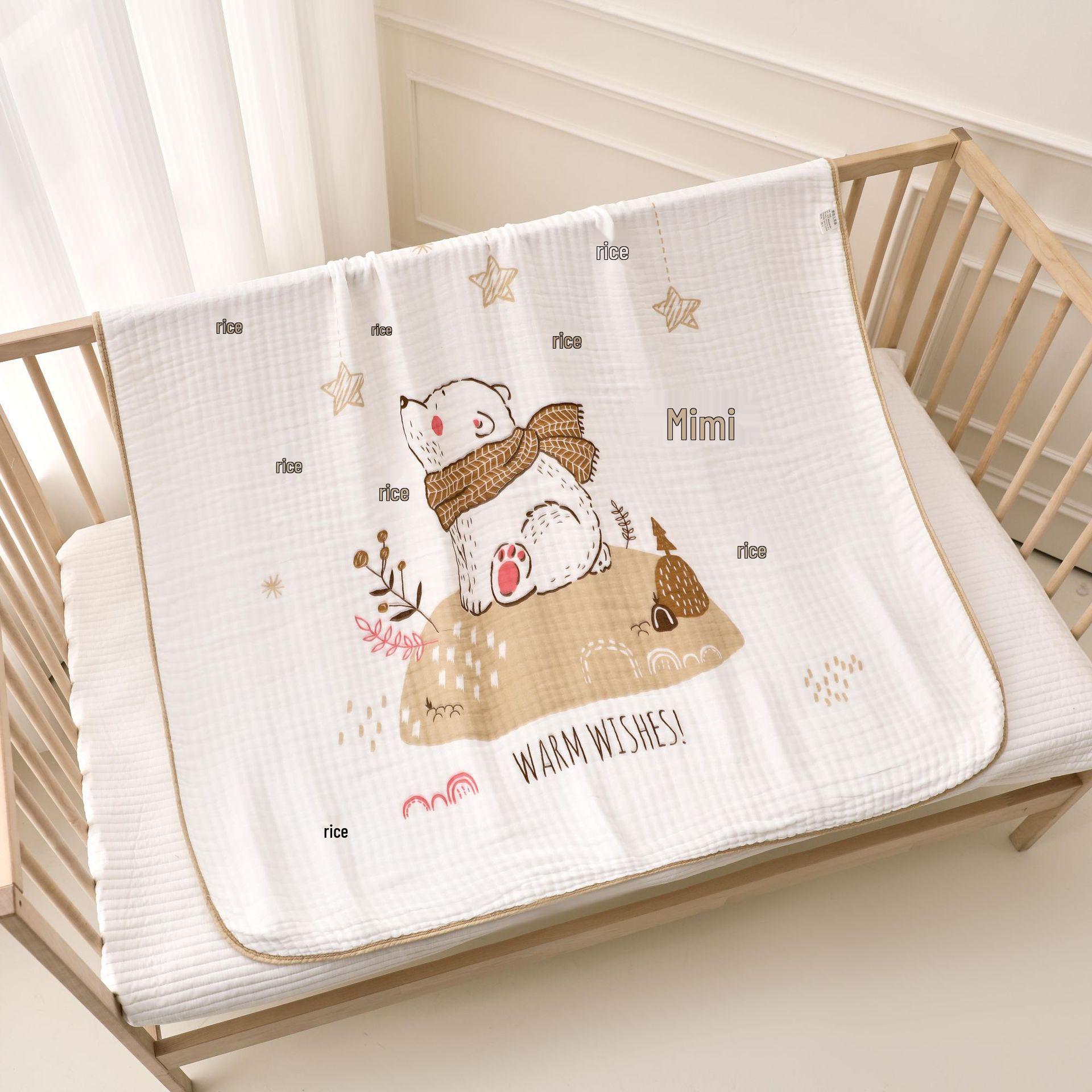 

Шестислойное одеяло и пеленка из чистого хлопка 110cm x 110cm