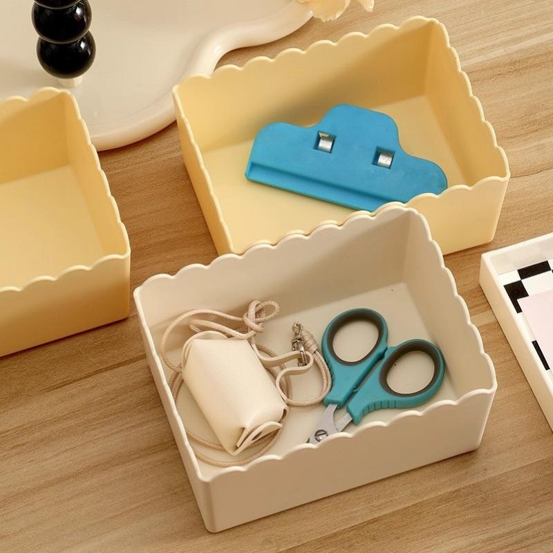 1 Pezzo Scatola Portaoggetti da Scrivania Organizer per Cosmetici Scatola Portaoggetti in Plastica Cesto Portaoggetti Vari Snack Scatola per Organizzazione Bagno Cucina