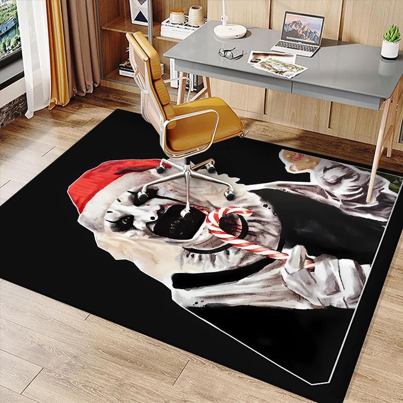 Art the Clown Terrifier5 Printed Absorbent Washable Carpet, Non-Slip Bathroom Mats, Kitchen Rugs, Yoga Mat,Living Room Entrance, Camping Picnic Rugs