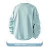 Herren Sweatshirt mit Farbblock und Raglanärmeln - Waffelstrick Pullover mit Rundhalsausschnitt und Kontrast-Paspelierung