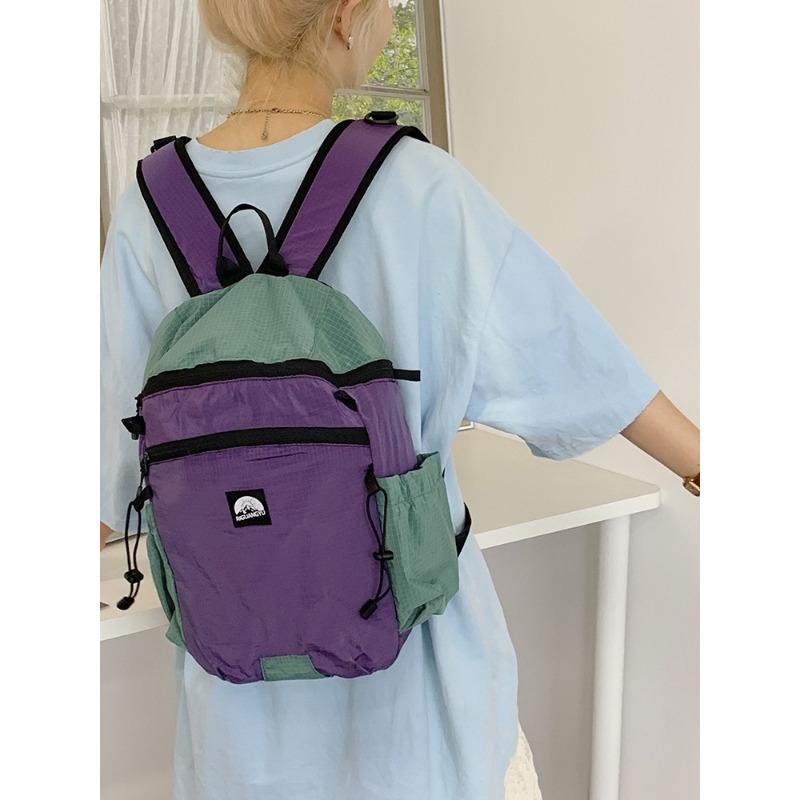Niche Contrasting Colors, Large-capacity Student Schoolbags, New Travel Leisure, Simple Shoulder Travel