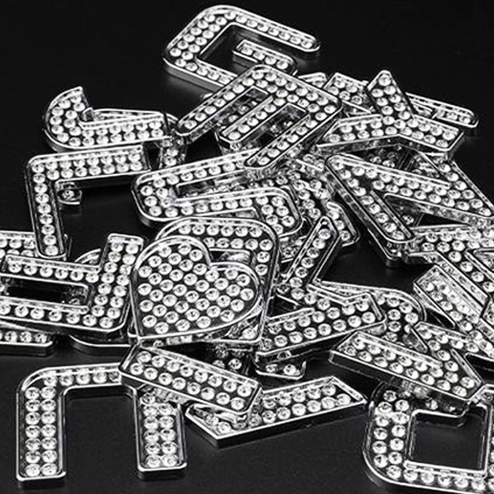 Srasakan 3D Car Emblem Stickers Decoration Dress Up Exterior Parts Alphabet Letter Capital Numbers