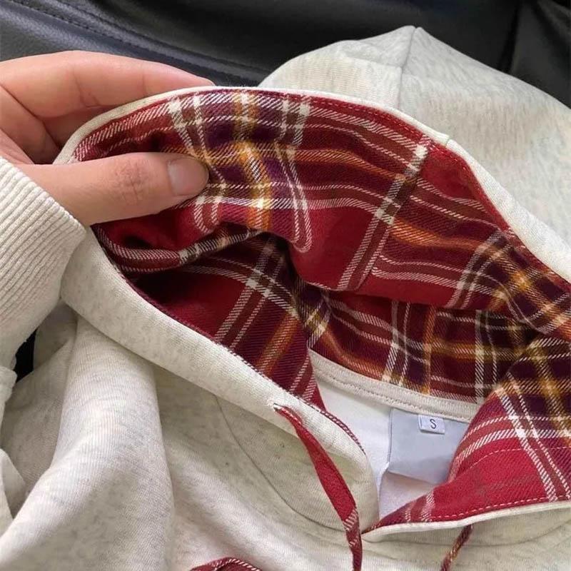 Sweatshirt for Women Cotton Oversize Hooded Fleece Thickened Loose Round Neck Casual Pullover Long Sleeve Top Sweatshirt