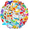 50 Cartoon Airplane Stickers Manufacturer Direct Supply Creative Personality Cute Cartoon Transportation Airplane Stickers