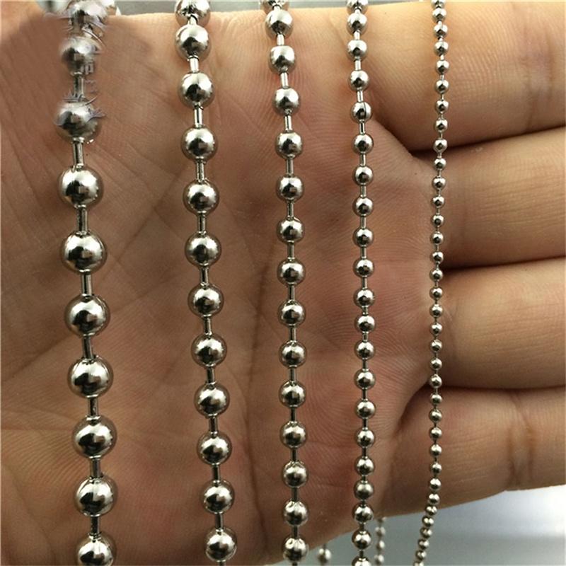 

Ожерелье браслет DIY 1шт, делая цепи мяч 316 из нержавеющей стали ювелирные украшения