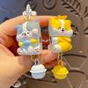 Yousheng 1 Pair Keychain with Bell Cartoon Dog Shape Magnetic Design Key Chain Keys Bags Phones Small Items