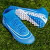 Ronaldo Football Shoes High-top Male Adult Student AG Spikes Female Children Artificial Grass Broken Nails Training Shoes