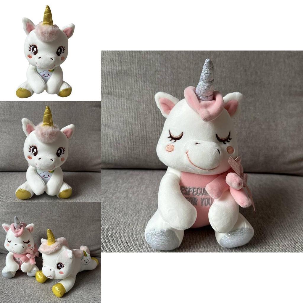 Cute Unicorn Plush Toy Doll With Soft Short Fur Perfect For Sleeping And Cuddling Ideal Gift For Kids 20cm Sitting Style