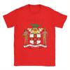 Jamaica Coat Of Arms   TShirt  Fashion T Shirts Short Sleeve Y2K Basic Tshirt Summer Cotton 4XL 5XL 6XL Clothing