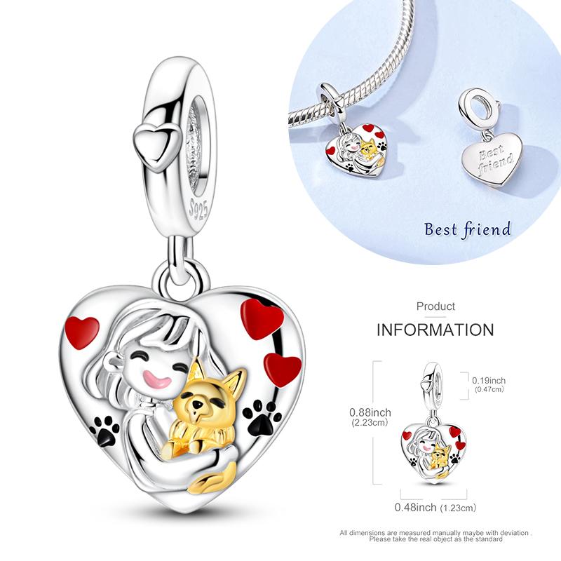 New Graffiti Butterfly Charm 925 Silver Glow Firefly Travel Love Heart Cat Clip Beads Fit Bracelet Necklace DIY Jewelry