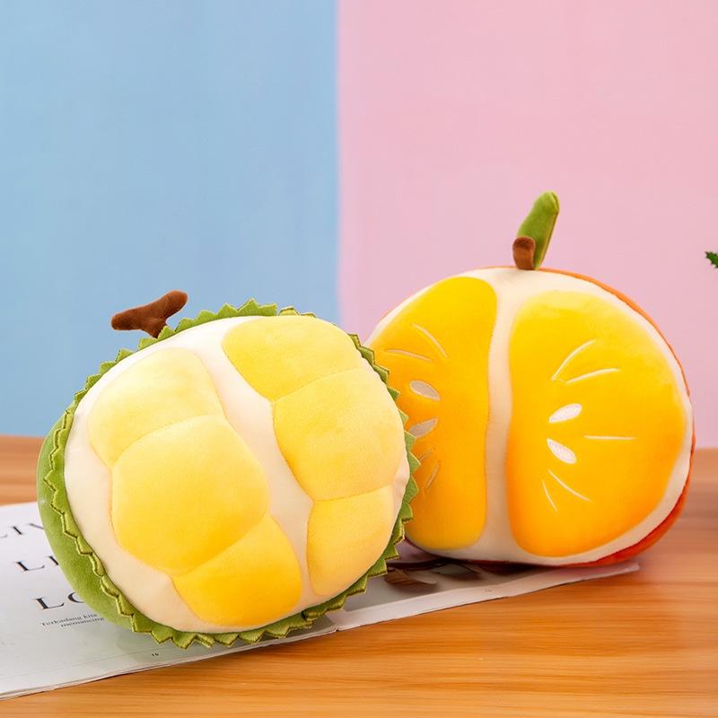 Super Soft Plush Fruit Doll Durian Orange Toy With Pp Cotton Stuffing