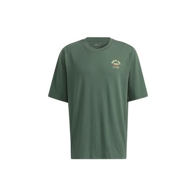 Neo Barbecue Theme Print Loose-Fit Sports Short Sleeve T-Shirt Men Tops Green H62008