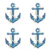 10pcs Luxury Cruise Ship Embroidery Patch Sea Trip Blue Whale Iron On Patches For Clothes Jackets Backpack Sew Stickers Badge 