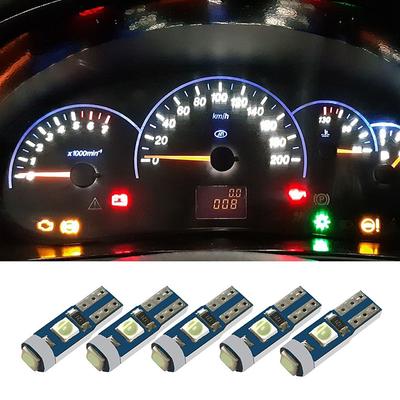 5PCS 12V T5 3030 Led-lampe Auto Innen Lichter Dashboard Auto Instrument Lampe