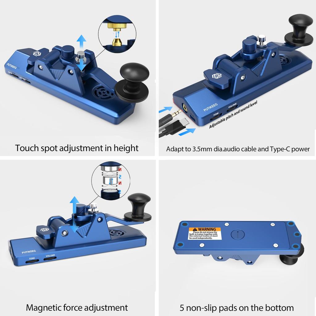Klassischer Mini Morse Code Schlüssel Telegrafen Schlüssel Morse Code Einzelhebel Schlüssel Aluminiumlegierung Mini Schlüssel Morse Finger Morse CW Tragbarer Gerader Schlüssel Morse