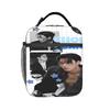 Choi San Bad Ateezs Thermal Insulated Lunch Bags for Travel Reusable Food Bag Container Men Women Thermal Cooler Lunch Boxes