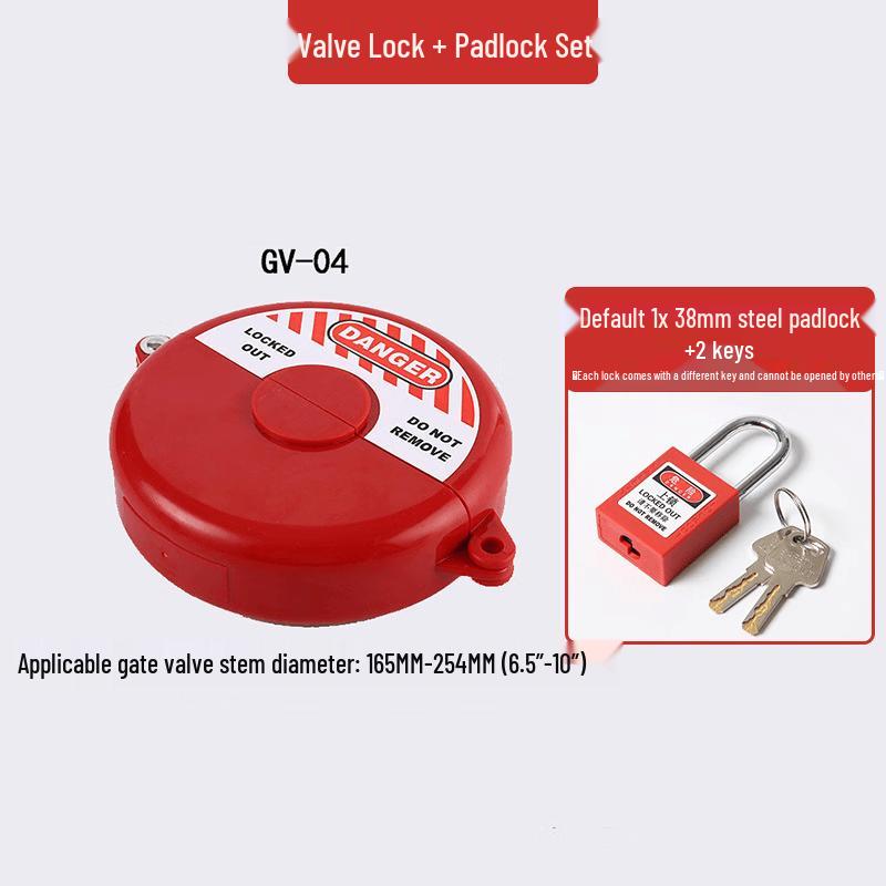 Ruijie Industrial Gate Valve Lockout Device with Padlock Set