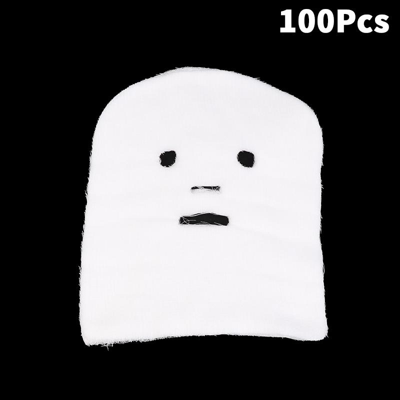 50/100Pcs Pure Cotton Soft Beauty Salon Apply Soft Mask Beauty Gauze Block Disposable Mask Special Face Skin Care Management