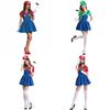 Women's Super Mario Bros Luigi Costume With Breathable Spandex And Exquisite Workmanship
