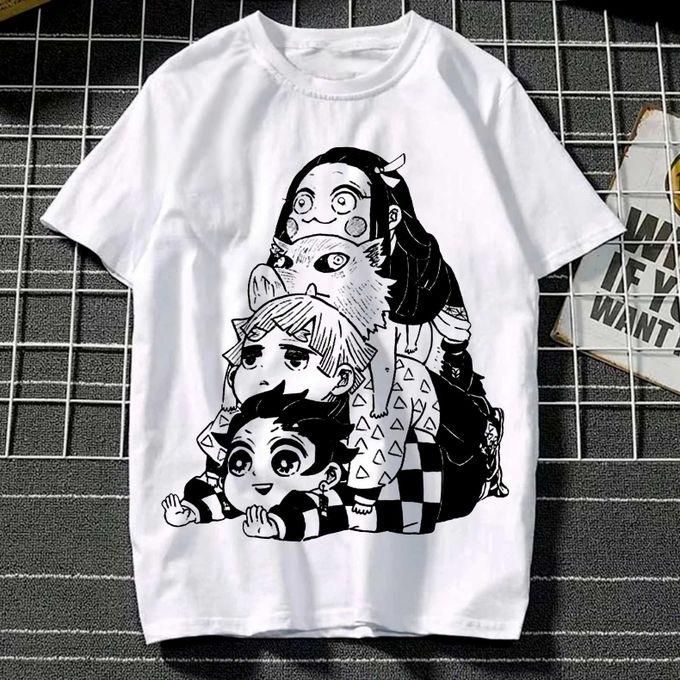 

Summer 2026 Ghost Blade Q Edition Jilathemed 100 Cotton Printed Loose Short Sleeve Tshirt for Both Unisex and Women Y2k S