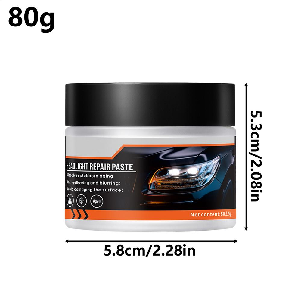 

Car Light Cleaner Car Headlight Cleaning Restoration Cream Scratch Remover Restorer Detailing Accessories For Truck SUV Sedan RV білий