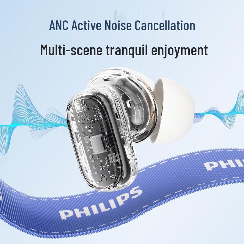 Philips TAT2569 True Wireless Bluetooth Semi-in-Ear Earbuds