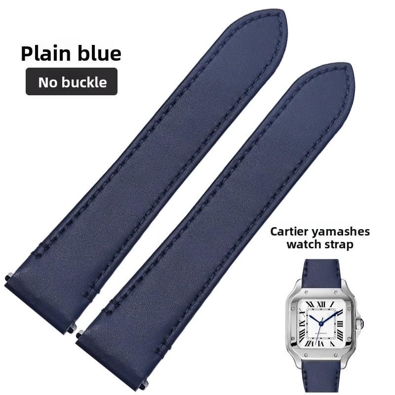 Cinturino per orologio in pelle di mucca di alta qualità Per Cartier Santos WSSA0010 WSSA0018 uomo donna Rilascio rapido Braccialetto in vera pelle 19mm 21mm
